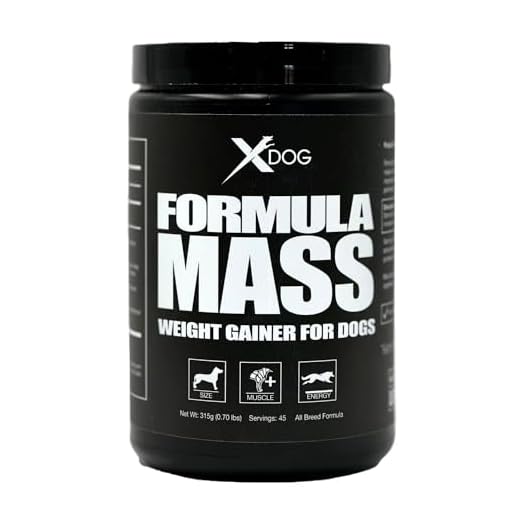 MVP K9 Formula Mass Weight Gainer for Dogs - Helps Promote Healthy Weight Gain, Size and Muscle in Dogs - Great for Skinny, Underweight, Picky Eaters. All Breed Formula, Made in USA (45 Servings)