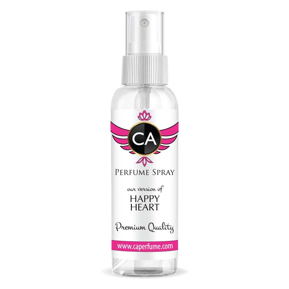 CA Perfume Eco Refill Impression of Happy Heart For Women Fragrance for Women Eau de Parfum Spray Refillable Bottle 2 Fl Oz/60ml-X1