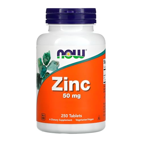 NOW Foods Zinco Gluconato 50mg 250 Tablets Importado
