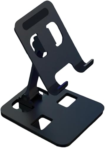 Miniatura 1 de Soporte de teléfono plegable portátil de aleación de aluminio ligero Soporte para teléfono celular para mesa de escritorio, encimera de cocina con