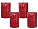 Produktbild 4 Rustic Stumpenkerzen Premium Kerze Rot 7x12cm - 55 Std Brenndauer