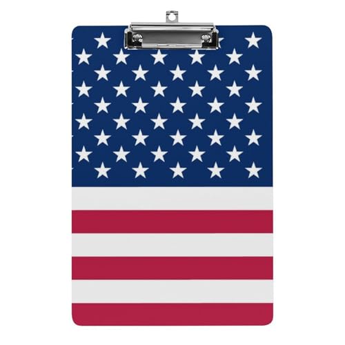 クリップボード アメリカ 国旗 星条旗 A4サイズ対応 クリップファイル バインダークリップ 用箋ばさみ ファイルボード メモ帳 縦型 書類整理 おしゃれ かわいい 筆記 多機能 壁掛け プレゼント