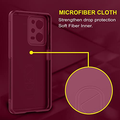 Image of Amazon Brand - Solimo Back Case Cover for Mi Redmi Note 12 Pro 5G | Compatible for Mi Redmi Note 12 Pro 5G Back Case Cover | Matte Case | Liquid Silicon Magic Case with Camera Protection | Plum