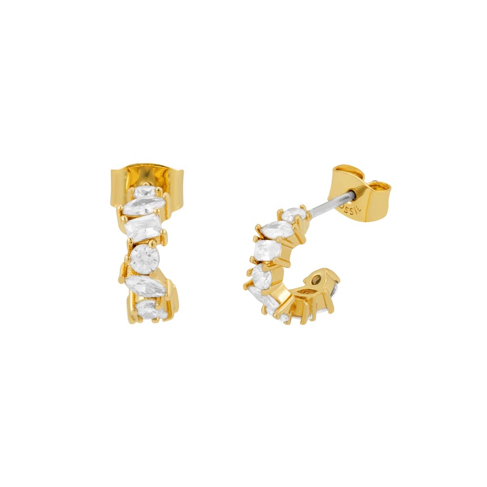 Fossil Ellis Damen goldfarben Messing Ohrringe, JA7297710