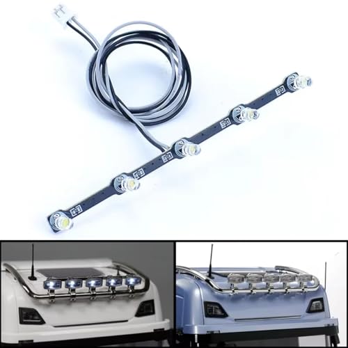 Placa de luz PCB de techo para decorar camiones volquete RC en circuitos 6