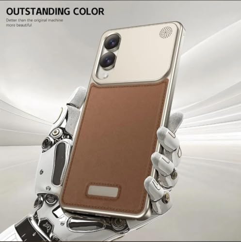 Image of TechTrendz Super Slim Aluminium Leather Case for Samsung Galaxy S25 Edge | Luxury Aroma Perfume Cover with Metallic Finish Compatible with Samsung Galaxy S25 Edge 5G 2025 (Black)