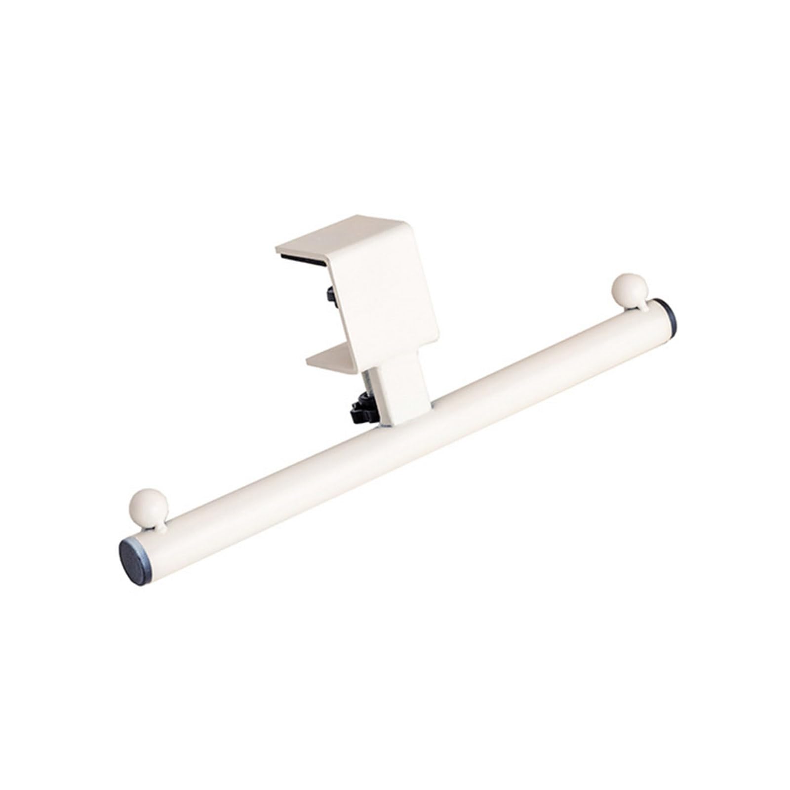 Kalttoy White Sturdy Desk Hook Easy Installation Adjustable Clamp For School Bags Files Kitchen Shelves Student Desk Organizers Hook