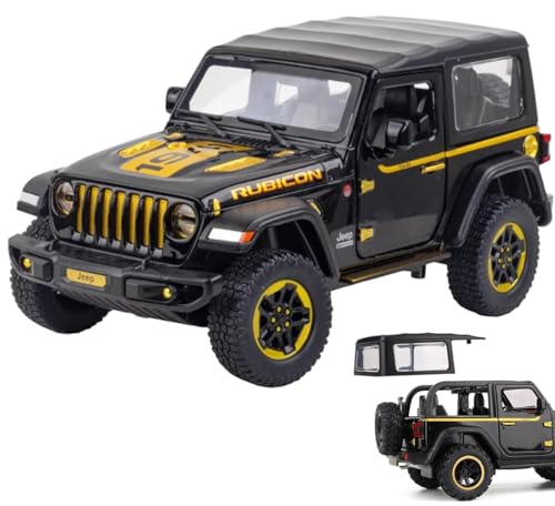 Image of Magicwand 1:32 Scale Die-Cast Rubiicon Wrangller Jeeep【Colors As Per Stock】 with Openable Doors,Music,Lights & Pull Back Action【Pack of 1】
