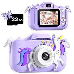Dwfit Upgrade Selfie Kids Camera, Christmas Birthday Gifts for Boys Girls Age 3-12, HD Kids Digital Video Cameras for…