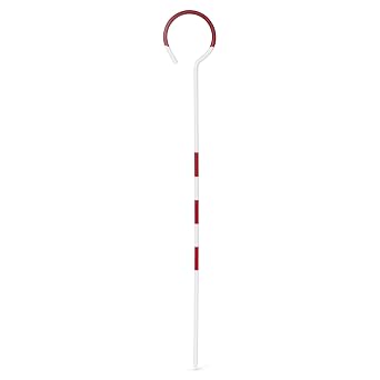 AdirPro 14 in Chaining Pin Set, 11-Piece | Heavy-Duty Steel Surveying Marking Pins | Alternating Red & White Bands | Includes Carrying Ring | Ideal for Land Surveying & Distance Measuring