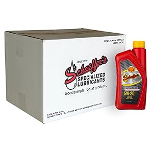 Schaeffer Manufacturing Co. 9004-012 Supreme 9000 Full Synthetic Gasoline Engine Oil 5W-20, 1-Quart Bottle (Pack of 12)