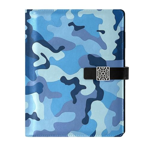 Carnet de notes camouflage bleu foncé 16,7 x 9,2 cm, votre compagnon de bureau compact