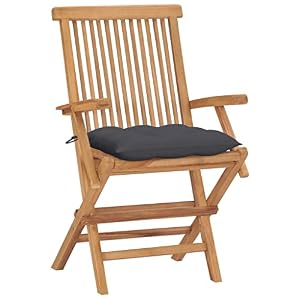 SKM SKM Gartenstühle mit Anthrazit Kissen 4 STK. Massivholz Teak, Weight: 33.2 kg, 3065632 SKM SKM Gartenstühle mit Anthrazit Kissen 4 STK. Massivholz Teak, Weight: 33.2 kg, 3065632
