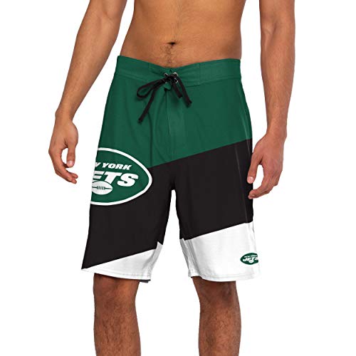 Image of FOCO Mens NFL Team Logo Color Dive Swim Boardshorts