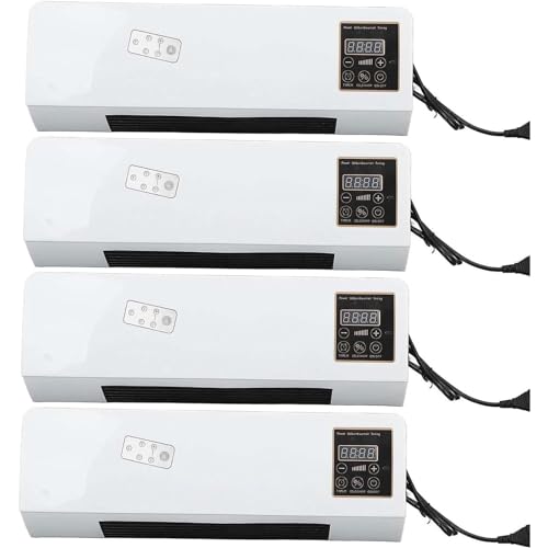 PRMTYUP Aire Acondicionado Sin Conductos, Aire Acondicionado Montado En La Pared con Control Remoto Y Temporizador, Aires Acondicionados PortáTiles, Mini Aire Acondicionado,Blanca,4pcs