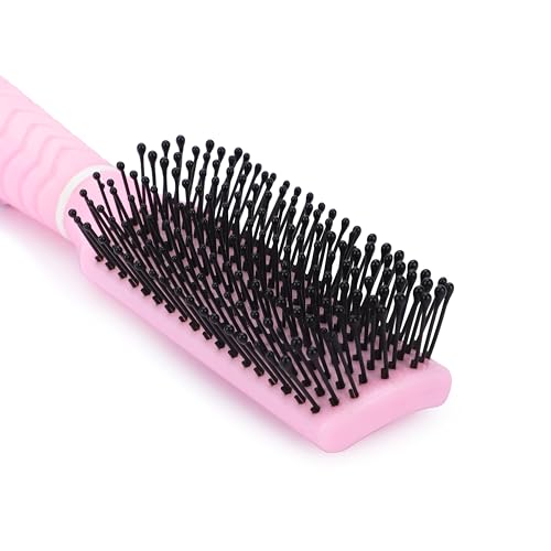 Image of Ultra Hold Flat Hair Brush - Flat Hair Brush with Strong & flexible nylon bristles, having Anti-static ball tips - For Grooming And Volumising - Gentle Detangling & Styling Hairbrush for Women & Men
