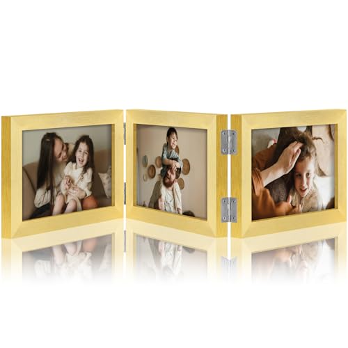 decorUhome Gold Triple 6x4 Picture Frame Horizontal, MDGD08