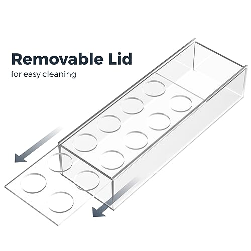 B'More Brands BMB12VASE4 4 Pack 12 Inch Clear Acrylic Flower Vase Rectangular Floral Centerpiece thumb #3