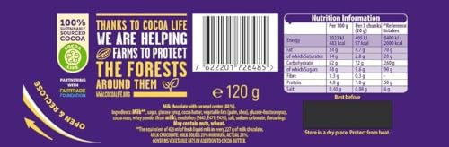 Cadbury Dairy Milk Caramel Chocolate Bar, 120 g