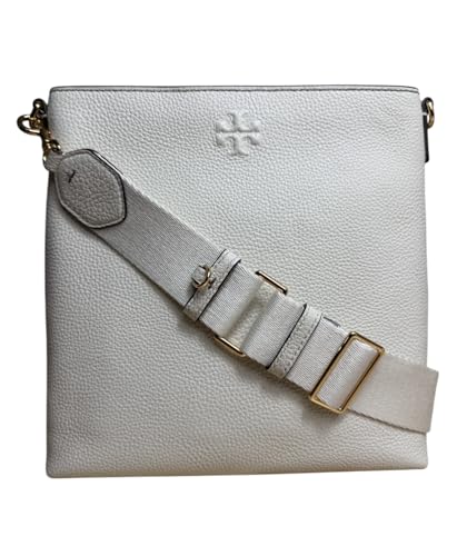 Tory Burch Women's 15630 Thea Swingpack Pebbled Leather Crossbody Shoulder Bag, (New Ivory)3