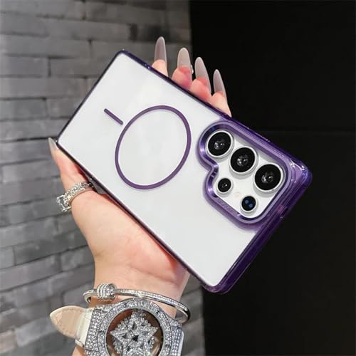 Coque Galaxy A56 Violette Magnétique Translucide