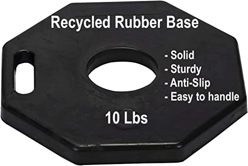 Cj Safety 44" Orange Pe Delineator Post Cone, 44" Height Post, 10 Lbs Octagonal Rubber Base, 10" Reflective Band (Set Of 3) #TOP4