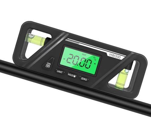 Nivel digital inclinómetro y de burbuja Pantalla LCD herramienta de medidor