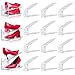 TOOKNIN Adjustable Shoe Slots Organizer,12PACK Transparent Shoe Stackers Shoe Rack Holder Shoe Space Savers Double Layer Stack Shoe Racks for Closet Organization(Transparent)