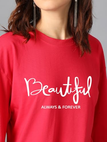 Image of KOTTY Quirky Printed T-Shirt for Women | Fun & Playful | Casual Chillwear