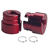 DEWHEL Billet Aluminum Throttle Bushings Compatible With BMW E30 E34 E28 E39 E36 M20 M30 M50 S14 M60 (Red)