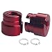 DEWHEL Billet Aluminum Throttle Bushings Compatible With BMW E30 E34 E28 E39 E36 M20 M30 M50 S14 M60 (Red)