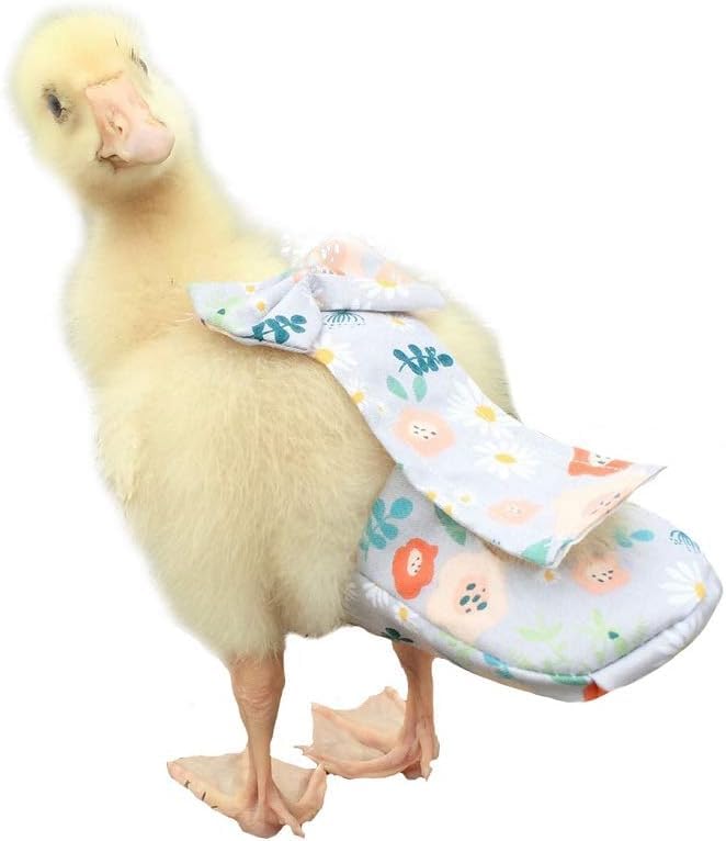 FORZENA Diapers for Duck Chicken Special for Poultry Goose Waterproof Adjustable Washable and Reusable Diaper Poultry Duck Supplies (L:0.25kg-0.35kg)