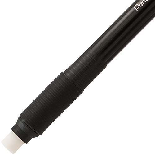Pentel Clic Eraser Grip, Retractable Eraser, Black Barrel, Box Of 12 (Ze22A) #TOP6