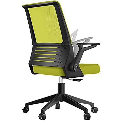 Office Chair, Shuanghu Ergonomic Home Office Desk Chair Mesh Office Chair with Armrests Lumbar Support Height Adjustable Rolling Swivel Computer Chair for Men Women (Green)