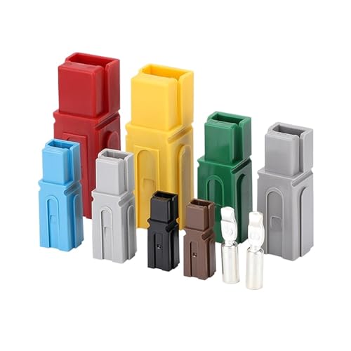 30A/75A/120A/180A 600V PɃRlN^ DC tH[NtgdvOԂ̃vOdP[u[q(Red,5 PCS_30A)
