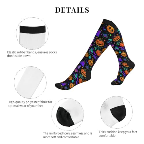 Image of Compression Socks for Women Men Circulation Graduated Supports Socks for Running Athletic Sports Nurse Travel