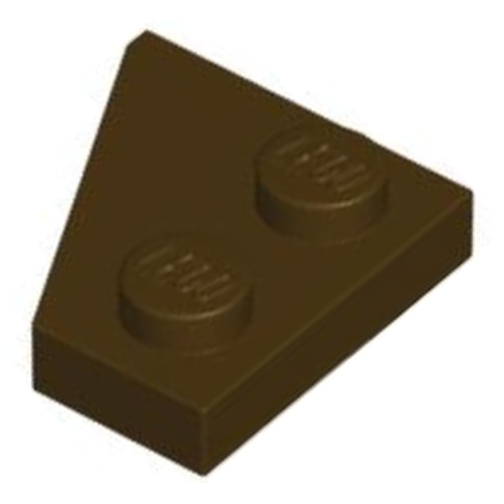 LEGO Wedge, Plate 2 x 2 Right, Part 24307, Choose Your Colour, Part 24307, Choose Your Colour (Dark Brown, 10, count)