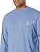 Carhartt Mens Flame Resistant Force Cotton Long Sleeve T-Shirt (Big & Tall) Fashion t Shirts, Medium Blue, XX-Large Tall US