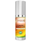 BetaNature 50ml Vitamin C Serum 20% with Hyaluronic Acid - Age Defying Face Serum Witch Hazel & MSM. Air Tight Packaging For Maximum Potency. Fade Acne Topical Skin Care For Men & Women