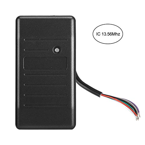 Kartenleser Wiegand 26 Sicherheitskarten-Zugangskontrollleser Hohe Empfangsempfindlichkeit, Hochleistungs-PVC und kunststoffbesprühte(Black IC 13.56Mhz)