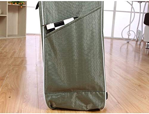 LDBDASA Tragbare Klappwagen Einkaufswagen Komfortable Griffwagen Auto Gepäckwagen Supermarktwagen – Bild 5