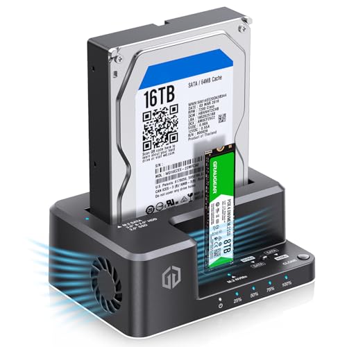 Estación de acoplamiento para disco duro GRAUGEAR M.2 NVMe y SATA miniatura 1