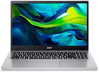 acer Aspire Go 15 AG15-32P-37MG, Ordinateur Portable 15,6'' Full HD LCD (Intel Core 3-N355, RAM 8 Go, SSD 512 Go, Intel Graphics, Windows 11 Home), Argent, Clavier França...