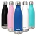 MIRA 17 Oz Stainless Steel Vacuum Insulated Water Bottle | Leak-Proof Double Walled Powder Coated Cola Shape Bottle | Keeps Drinks Cold for 24 Hours & Hot for 12 Hours | 500 ml Hawaiian Blue
