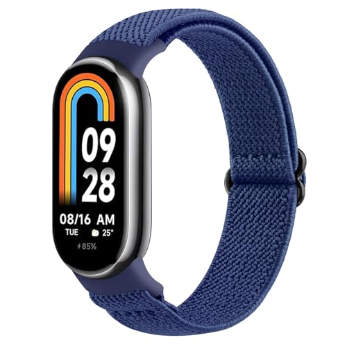 [Vancle] �R���p�`�u�� Xiaomi Mi Band 10/9 �����o���h/Mi Band 8 �o���h ���� �_�炩�� �i�C���� �����x���g ���߉\ (�_�[�N�u���[)