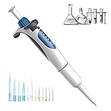 【HOHE GENAUIGKEIT】 Die Digitalanzeige kann die Kapazitätseinstellung deutlich ablesen. Jede Pipette ist nach internationalen Standards kalibriert und jede Mikropipette wird mit einem individuellen Testzertifikat geliefert. Machen Sie Ihre experimentellen Daten genauer.