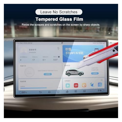 Protecteur d'écran pour BYD Atto 3 et Seal en verre trempé 12.8"