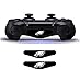 Produktbild LLC Integral - 2 Paar Aufkleber aus Vinyl für Sony Playstation 4 Dualshock 4 PS4 Slim PS4 Pro Controller Gamepad Skins abnehmbar (Eagle)