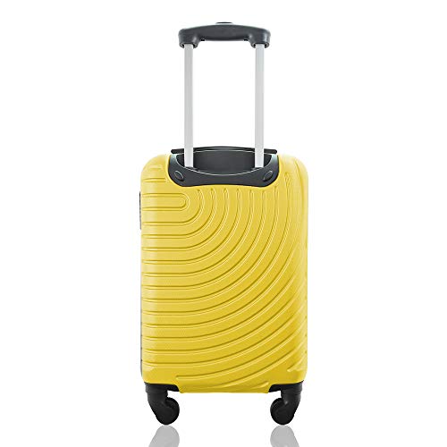 Kit Duas Malas De Bordo Rígidas 360º - Gladiador A7 (Rosé e Amarelo)