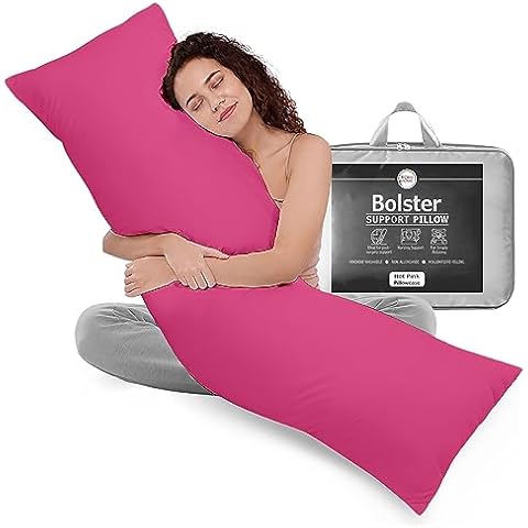 Rohi 3Ft Full Body Pillow with Fuchsia Case Cover